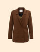 I.Code camel double-breasted suit jacket-7