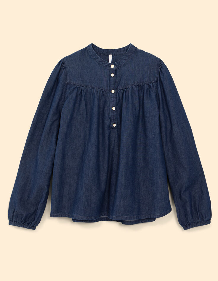 Blouse en jean bleu authentique I.Code-6