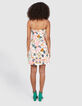 Jurk ecru patchwork print I.Code-4