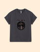 Grau meliertes T-Shirt mit Schriftzug I.Code-5