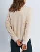 Ecru sweater met driekleurige tekst I.Code -3