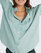 I.Code neon green shirt with thin stripes-1