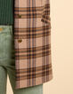 I.Code camel check coat-4