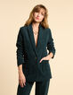 Nachtgroene blazer ribfluweel I.Code-1