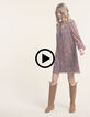 I.Code camel dress with multicolour paisley print-9