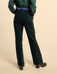 I.Code night green corduroy suit trousers-2