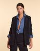 I.Code navy corduroy suit jacket-1