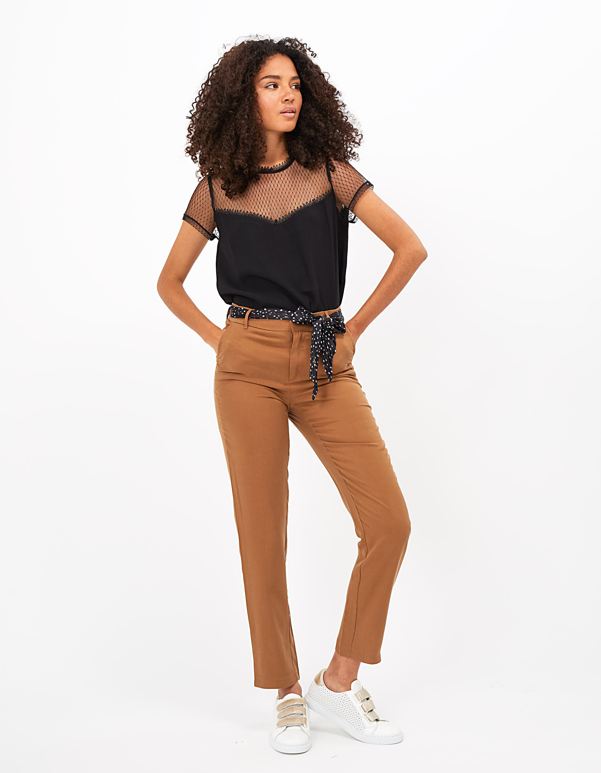 Flowing printed poplin trousers - Women's fashion | Stradivarius United  States