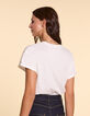 Camiseta blanca monograma dorado I.Code -3