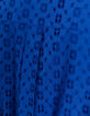 Jurk electric blue broderie anglaise I.Code -8