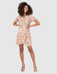 I.Code wrap dress with seaside paisley print-2