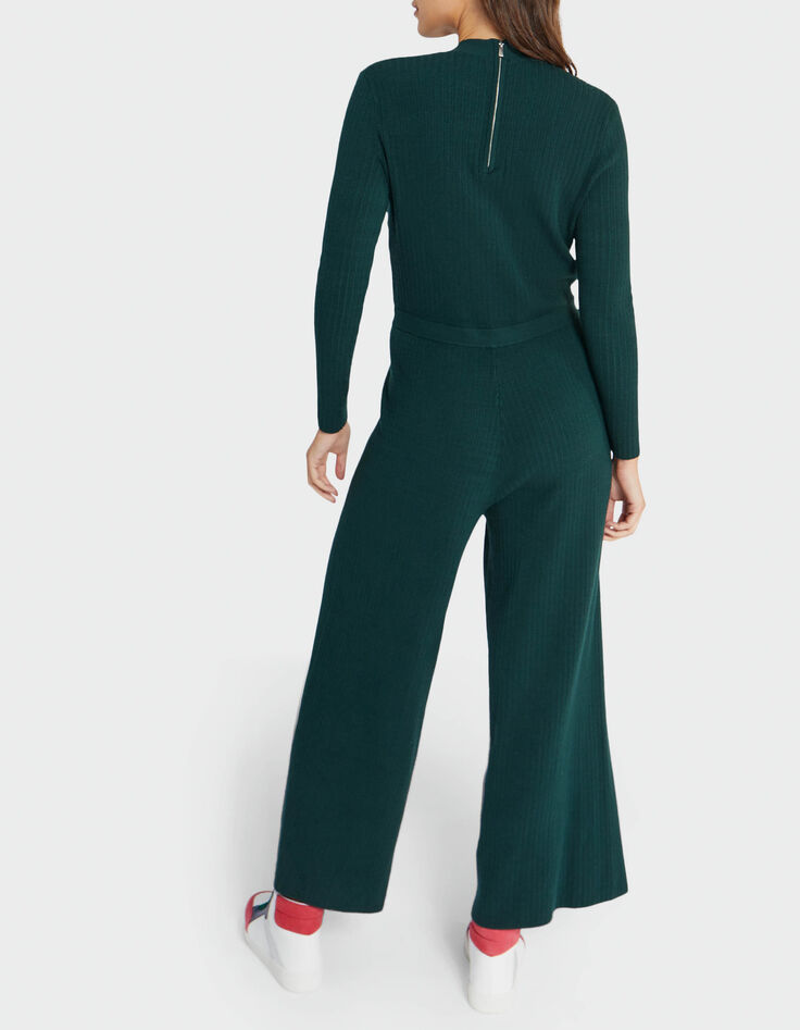 Keizergroene jumpsuit ribtricot I.Code-2