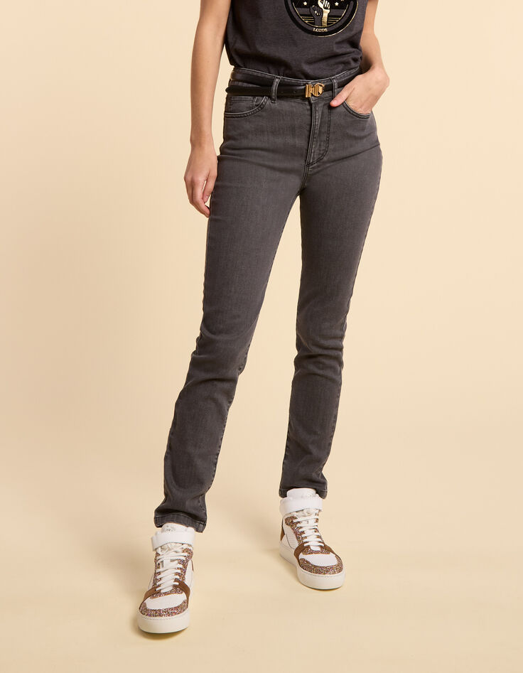 Antracietgrijze slim fit jeans I.Code-2