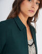 I.Code imperial green textured knit suit jacket-5