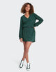 I.Code imperial green dress with wave print-4