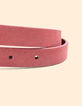 Omkeerbare bubble gum en metallic rode riem I.Code-3