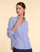 I.Code authentic blue striped shirt-2