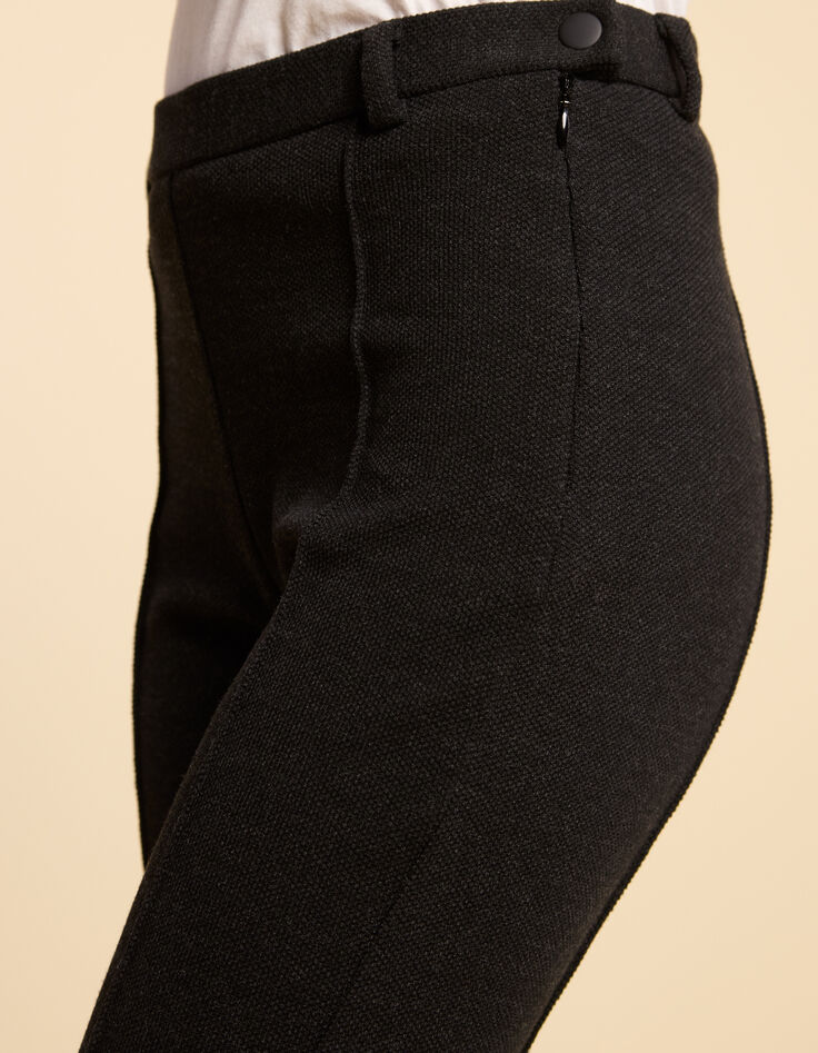 I.Code charcoal knit suit trousers-4