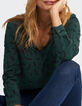 Empire Green Bluse mit Wellenprint I.Code -1