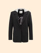 Antracietgrijze tricot blazer met capuchon I.Code-5