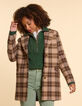 I.Code camel check coat-2