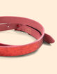 Ceinture réversible bubble gum et rouge métallisé I.Code-6