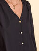 I.Code black shirt with embroidered sleeves-5