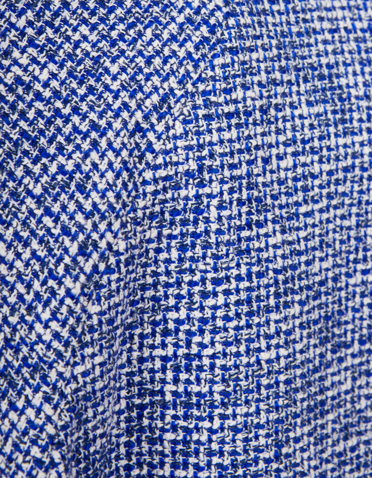 Veste bleu électrique esprit tweed I.Code-8