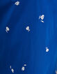 Robe bleu électrique broderies fleurs I.Code-8