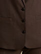 Camelbrauner Blazer mit Mini-Pepitamuster I.Code-5