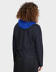 Blouson noir et bleu saphir biface I.Code-3