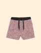 I.Code red decorative tweed-style shorts-6