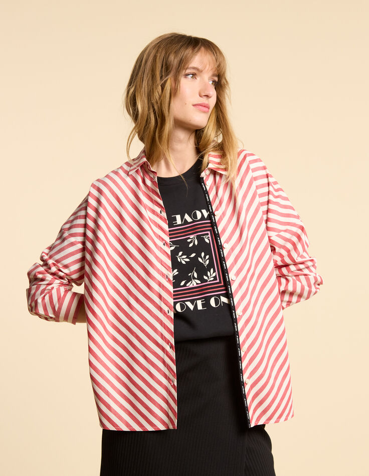 I.Code red striped shirt-2