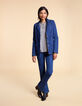 Veste de costume en jean bleu authentique I.Code-6