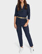 Marine geruite jumpsuit I.Code-1