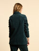 I.Code night green corduroy suit jacket-3