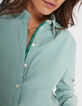 I.Code neon green shirt with thin stripes-3