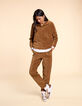 I.Code Camel corduroy sweater-5