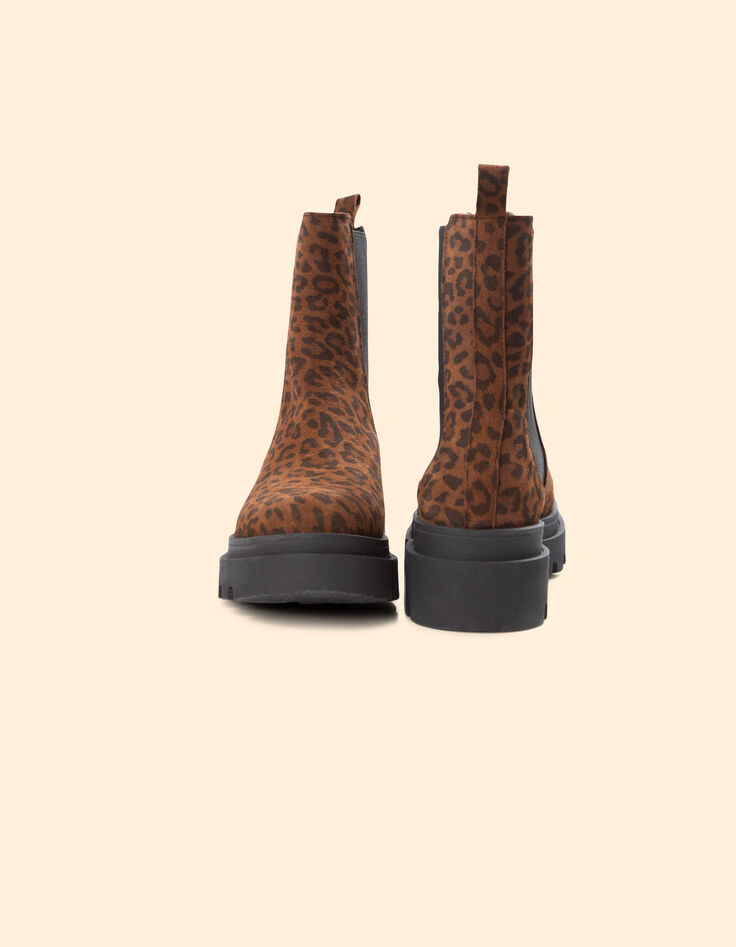 Botines Chelsea camel ante leopardo I.Code-5