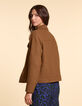 Manteau court camel fourré I.Code-3