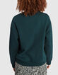 Imperial green sweater geflockte palmen I.Code -4