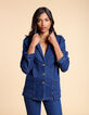 Veste de costume en jean bleu authentique I.Code-1