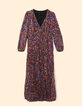 Robe longue camel imprimé cachemire multico I.Code-6