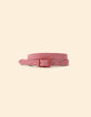 Omkeerbare bubble gum en metallic rode riem I.Code-8