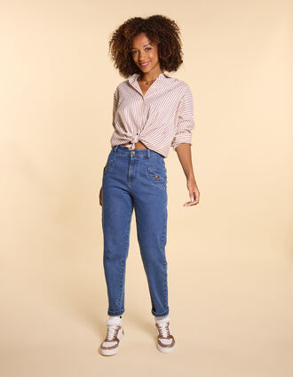 Slouchy-Jeans in Authentic Blue I.Code