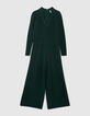 I.Code imperial green ribbed knit jumpsuit-7