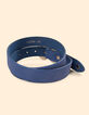 I.Code sky blue suede belt-3