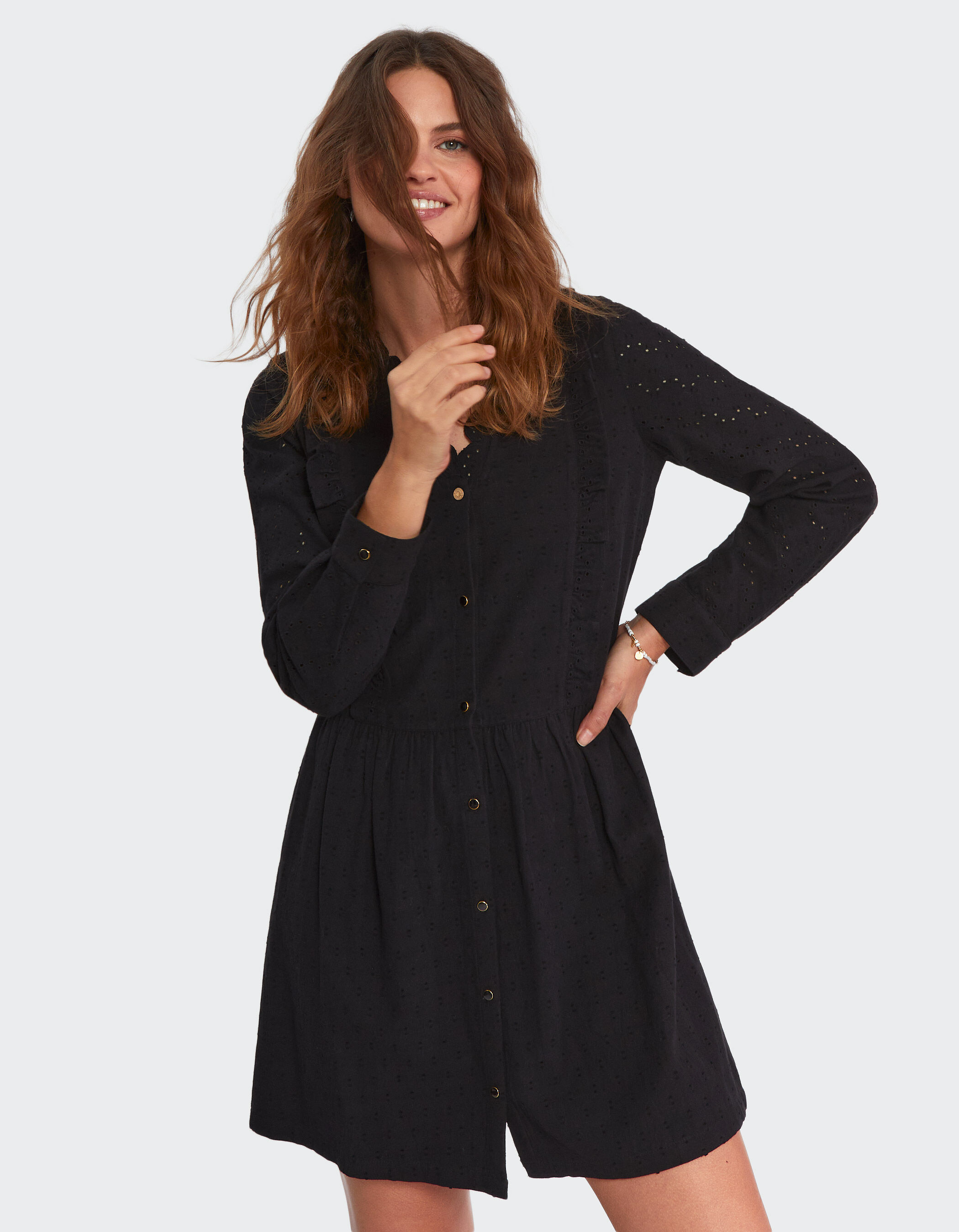 Robe noire broderie cheap anglaise