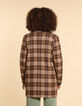 I.Code camel check coat-3