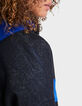 Blouson noir et bleu saphir biface I.Code-6